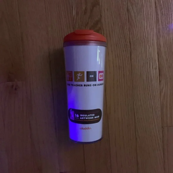 Dunkin' Donuts 2013 Coffee Travel Tumbler 16oz Dishwasher Safe Top Rack - Picture 4 of 6